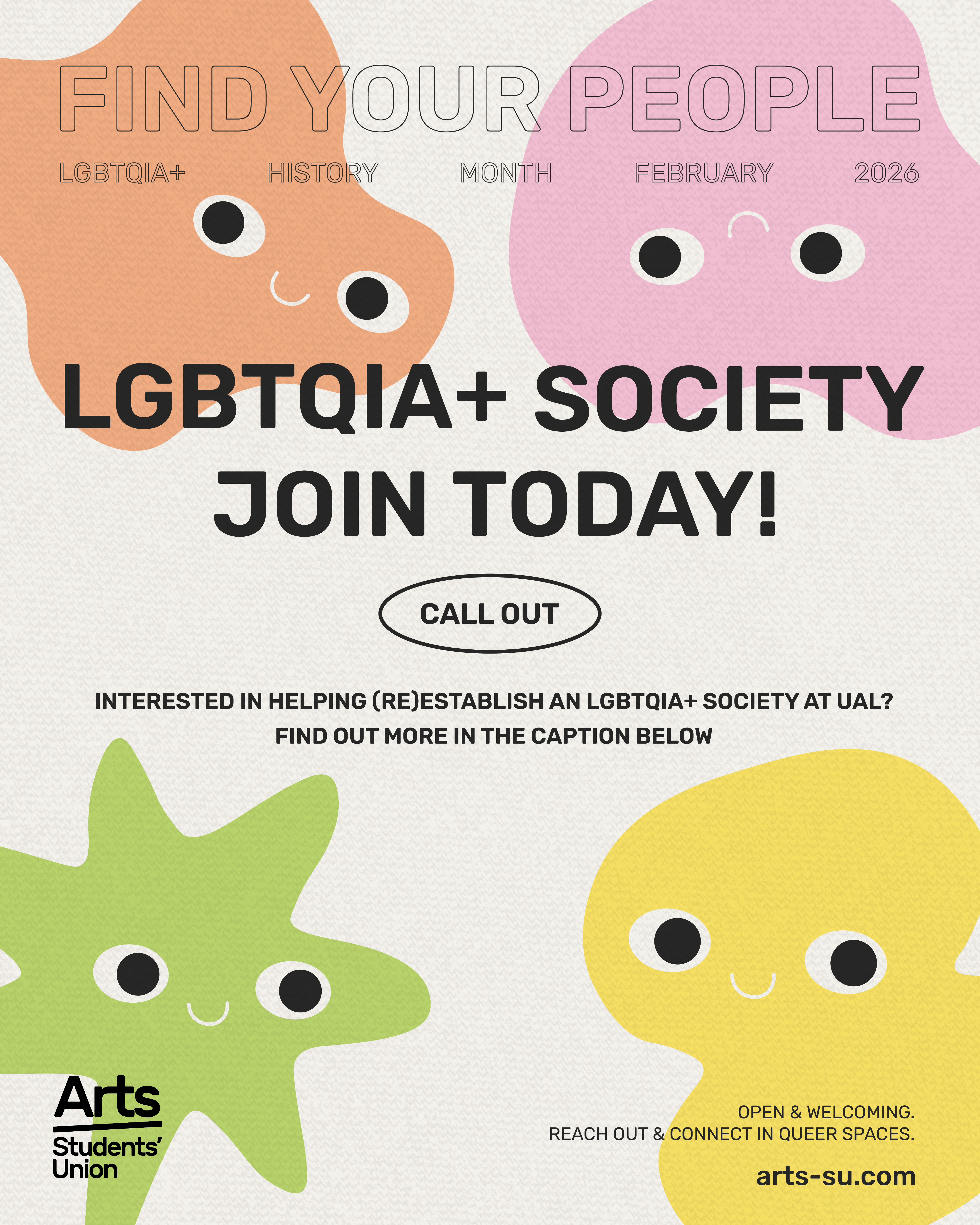 Open call to help (re)establish our LGBTQIA+ Society!