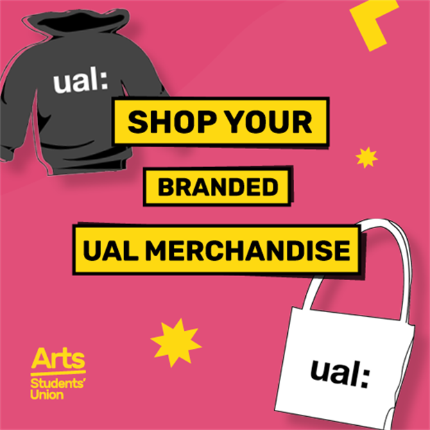 The OFFICIAL shop for all your  UAL merchandise! Any queries, please contact commercial@su.arts.ac.uk